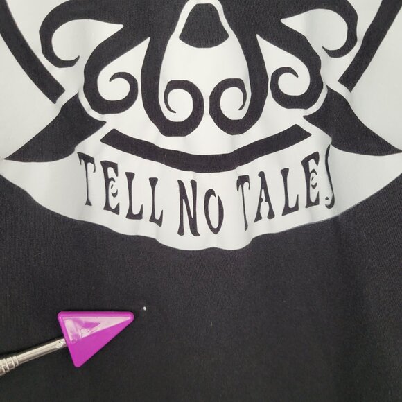 Dixxon Dead Men Tell No Tales Pirate Graphic T-Shirt Short Sleeve Black Size 3XL - Picture 8 of 10